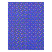 Kids Snowmen Rentier Weihnachtsbaumen Blau Rot Tischdecke (Vorderseite)