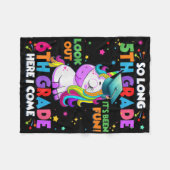 Kids So Long 5th Grade Graduation Here I Come 6th  Fleecedecke (Vorderseite (Horizontal))