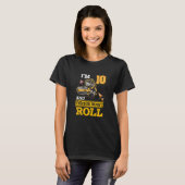 Kids So Roll ich Asphalt Roller 10 Jahre 10 t T-Shirt (Vorne ganz)