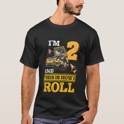 Kids So Roll ich Asphalt Roller 2 Jahre alt T-Shirt (Vorderseite)