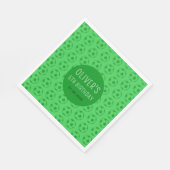 Kids Soccer Ball Green Boys Birthday Party Serviette (Ecke)