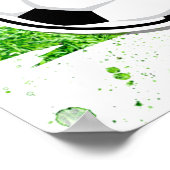 Kids Soccer Ball Little League Coaches Gift Poster (Ecke)