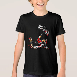 Kids Soccer Fahrrad-Kick T-Shirt – Cool Streets Tri-Blend Shirt