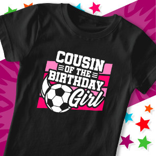 Kids Soccer Football Party Cousin der Geburtstagsk T-Shirt