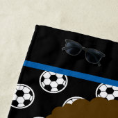 Kids Soccer Individuelle Name Strandtuch (Beispiel)