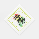 Kids Soccer Party Serviette (Ecke)