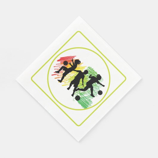 Kids Soccer Party Serviette (Ecke)