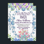 Kids Soft Oval Blue Little Blume Bud Birthday Einladung<br><div class="desc">Ob Junge oder Junge, feiern Sie mit diesem sanften, beruhigenden, pastellfarbenen "Blue Birthday Party Invite" die Wende Ihres kleinen Blume Bud auf 5. Das Design ist mit blauen Blumen von Hydrangea, Lila und blauen Flachs Blüten und Knospen. Wenn Ihnen dieses Kunstwerk gefällt, können Sie meinen Blumenladen für passende/ähnliche Artikel besuchen....</div>