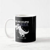 Kids Solar Eclipse T Rex 04.08.2024 Dino Fun Toddl Kaffeetasse (Links)