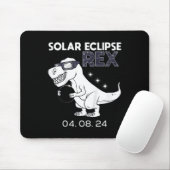 Kids Solar Eclipse T Rex 04.08.2024 Dino Fun Toddl Mousepad (Mit Mouse)
