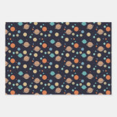 Kids Solar System Planets Saturn Jupiter Mars Geschenkpapier Set (Vorderseite)