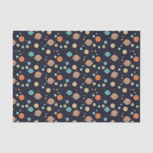 Kids Solar System Planets Saturn Jupiter Mars Seidenpapier