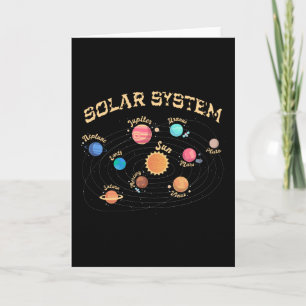 Kids Solar System Planets Wissen Weltraum Karte