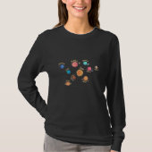 Kids Solar System Planets Wissen Weltraum T-Shirt (Vorderseite)