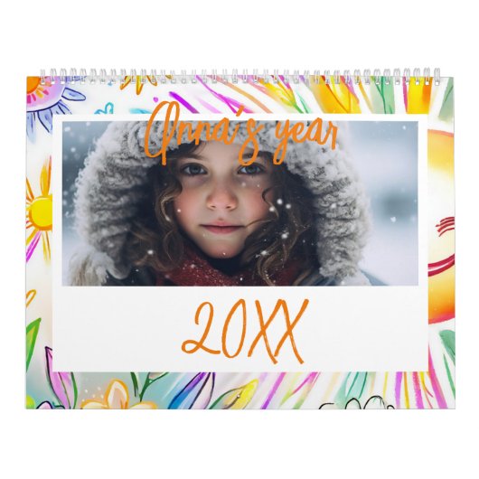 Kids sonnige Tage buntes Foto 2024 Kalender (Titelbild)