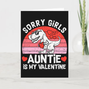 Kids Sorry Girls Tante ist mein Valentinstag Klein Karte