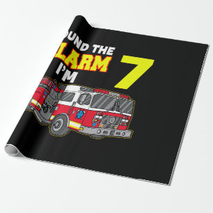 Kids Sound Alarm Im 7 Kinder Feuerwehrmann Feuerwe Geschenkpapier
