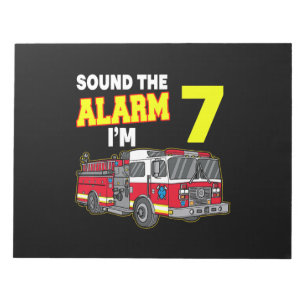 Kids Sound Alarm Im 7 Kinder Feuerwehrmann Feuerwe Notizblock