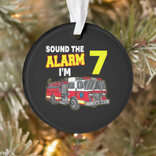 Kids Sound Alarm Im 7 Kinder Feuerwehrmann Feuerwe Ornament