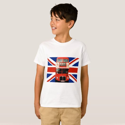 Kid's Souvenir T - Shirt aus London England (Vorne ganz)
