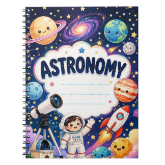 Kids Space Abenteuer Benutzerdefinierter Name Astr Notizblock