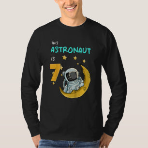 Kids Space Galaxy Astronaut Universe Planet Birthd T-Shirt