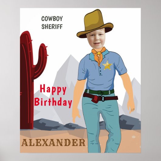 Kids Special Sheriff Cowboy Original ADD Foto Poster (Vorne)