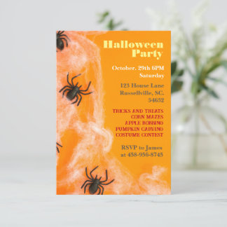 Kids Spider Halloween-Party Einladung