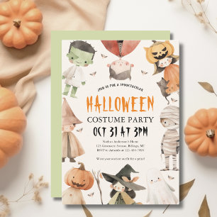 Kids Spooktacular Halloween Costume Party Einladung