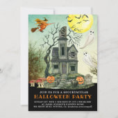Kid's Spooktacular Spuk House Halloween-Party Einladung (Vorderseite)