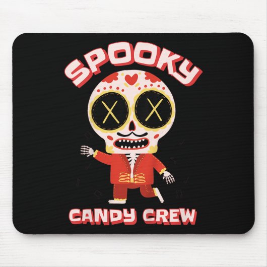 Kids Spooky Candy Crew - Funny Sugar Skull Grafik Mousepad (Vorne)