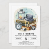 Kids Spy Glasses Detective Birthday Einladung (Vorne/Hinten)