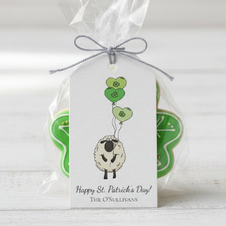 Kids St. Patrick’s Day Sheep & Shamrock Geschenkanhänger