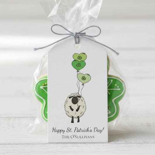 Kids St. Patrick’s Day Sheep & Shamrock Geschenkanhänger