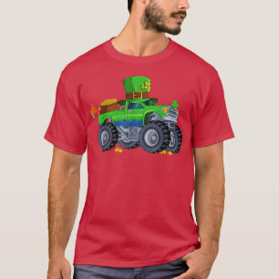 Kids St. Patricks Day Funny Monster Truck for Bo T-Shirt