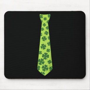 Kids St Patricks Day Irish Clover Krawatte Kleebla Mousepad