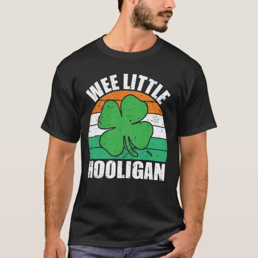 Kids St Patricks Day Irish Wee Little Hooligan T-Shirt (Vorderseite)