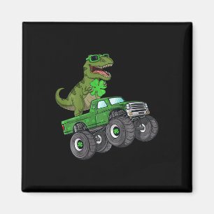 Kids St Patricks Day Rex Monster Truck to Rex Magnet