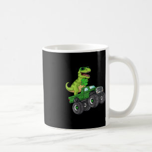 Kids St Patricks Day T Rex Reiten Monster Truck Di Kaffeetasse