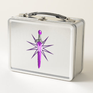 Kids Starburst-Schwert Metall-Lunchbox    Metall Brotdose