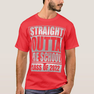 Kids Straight Outta Preschool Pre-school Graduati T-Shirt
