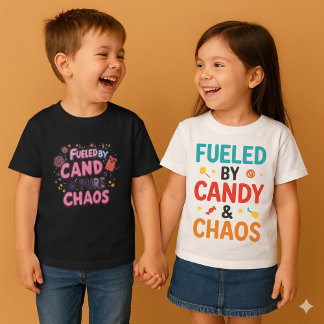 Kids Sugar Powered Tee | Fueled by Candy & Chaos