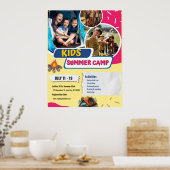 Kids Summer Camp Flyer, Kids Bootcamp Sommer Poster (Küche)