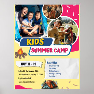 Kids Summer Camp Flyer, Kids Bootcamp Sommer Poster