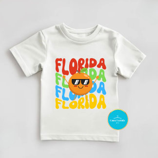 Kids Summer Shirt | Orangefarbener T - Shirt von F