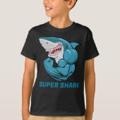 Kid's Super Shark T - Shirt (Vorderseite)