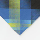 Kids Super Sports Tartan Personalisierte Fleece Bl (Ecke)