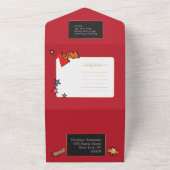 Kid's Superheld Phantastisch in einer Einladung (Außenbereich)