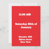 Kids Superhero Birthday Invitation Einladung (Rückseite)