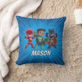 Kids Superhero Custom Name Boys Kissen (Decke)
